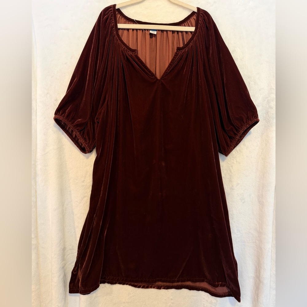 Velvet Y2K Mini Dress Womens Large Dark Fairy Vampire Goth Grunge Witch Flowy